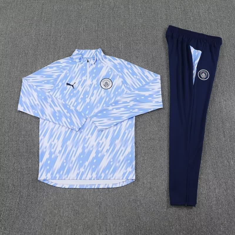 AAA Quality Manchester City 25/26 Light Blue Soccer Tracksuit 02