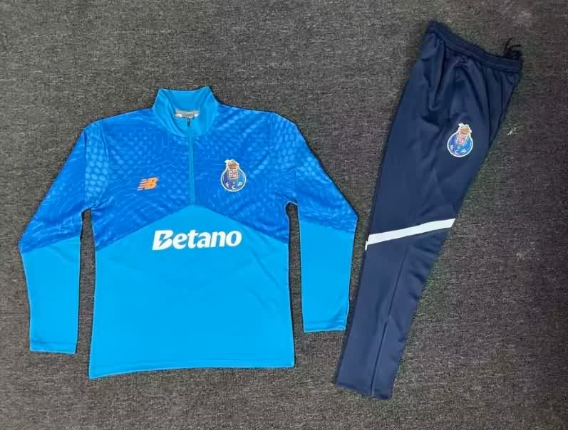 AAA Quality Porto 25/26 Blue Soccer Tracksuit