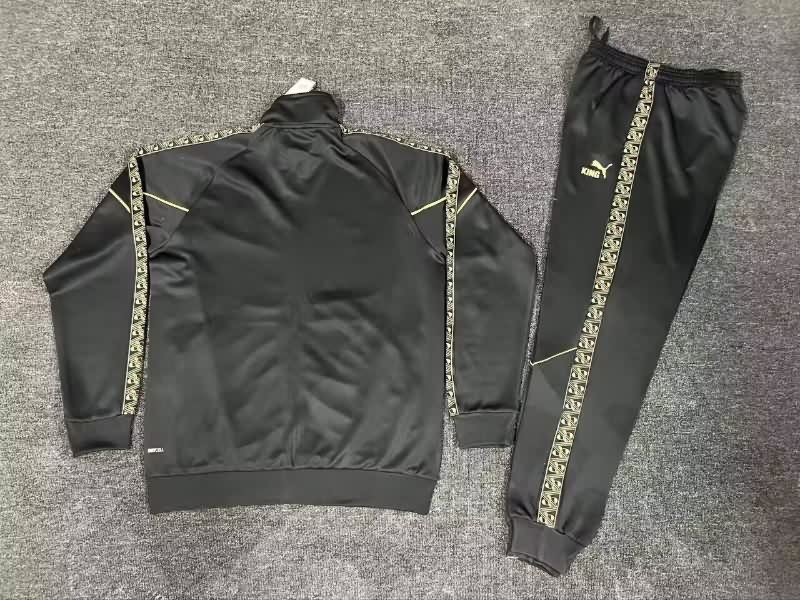 AAA Quality Portugal 2025 Black Soccer Tracksuit 02