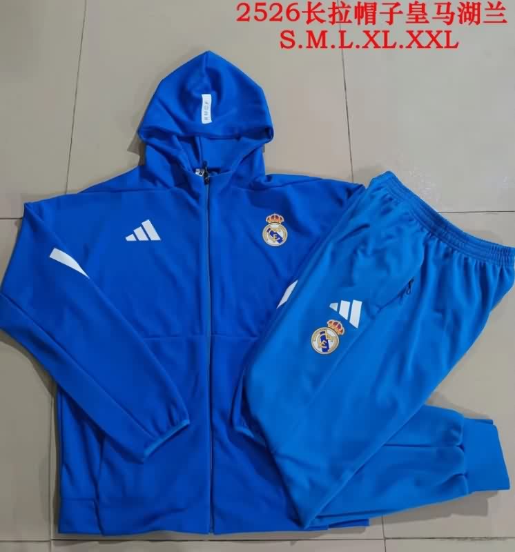 AAA Quality Real Madrid 25/26 Blue Soccer Tracksuit 04