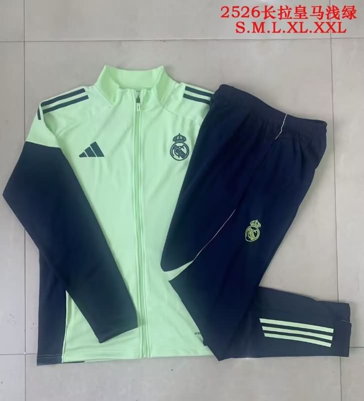 AAA Quality Real Madrid 25/26 Green Soccer Tracksuit