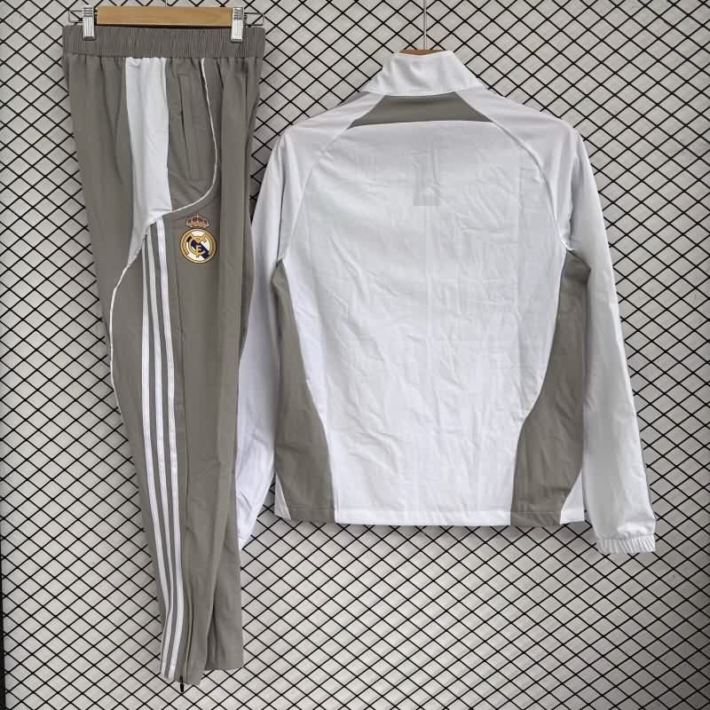 AAA Quality Real Madrid 25/26 White Soccer Tracksuit 12
