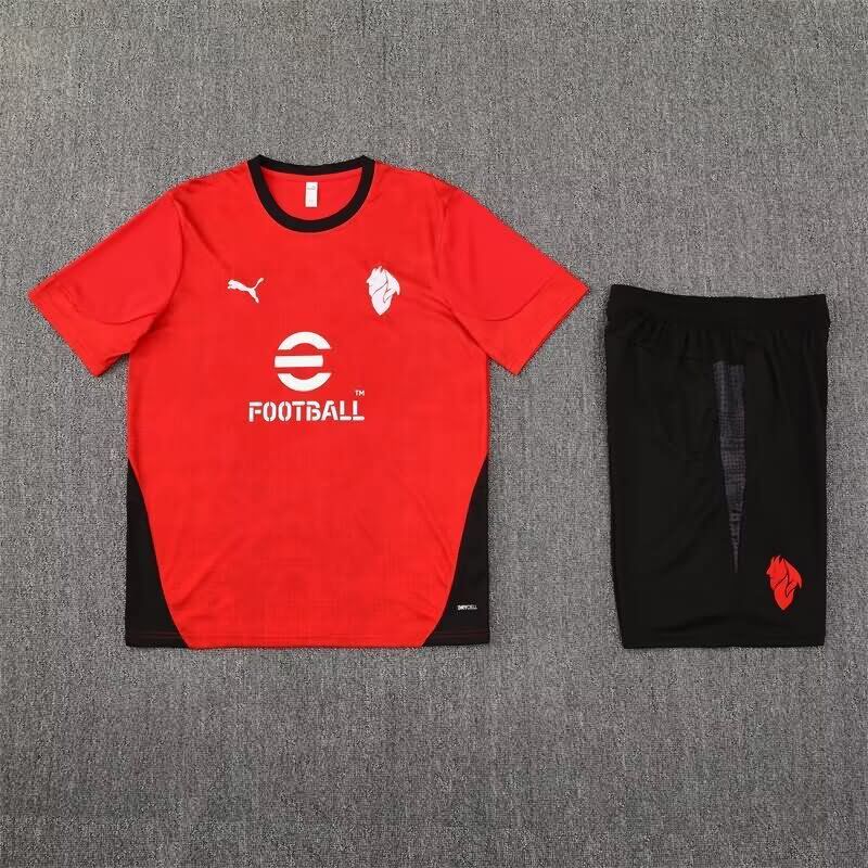 AAA Quality AC Milan 25/26 Red Soccer Training Sets 02