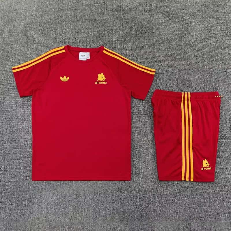 AAA Quality AS Roma 25/26 Red Soccer Training Sets 03 AAA Quality AS Roma 25/26 Red Soccer Training Sets 03