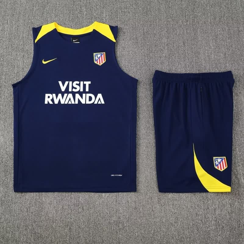 AAA Quality Atletico Madrid 25/26 Dark Blue Soccer Training Sets 02