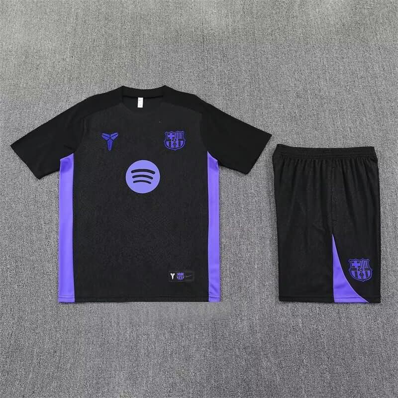 AAA Quality Barcelona 25/26 Black Soccer Training Sets 03