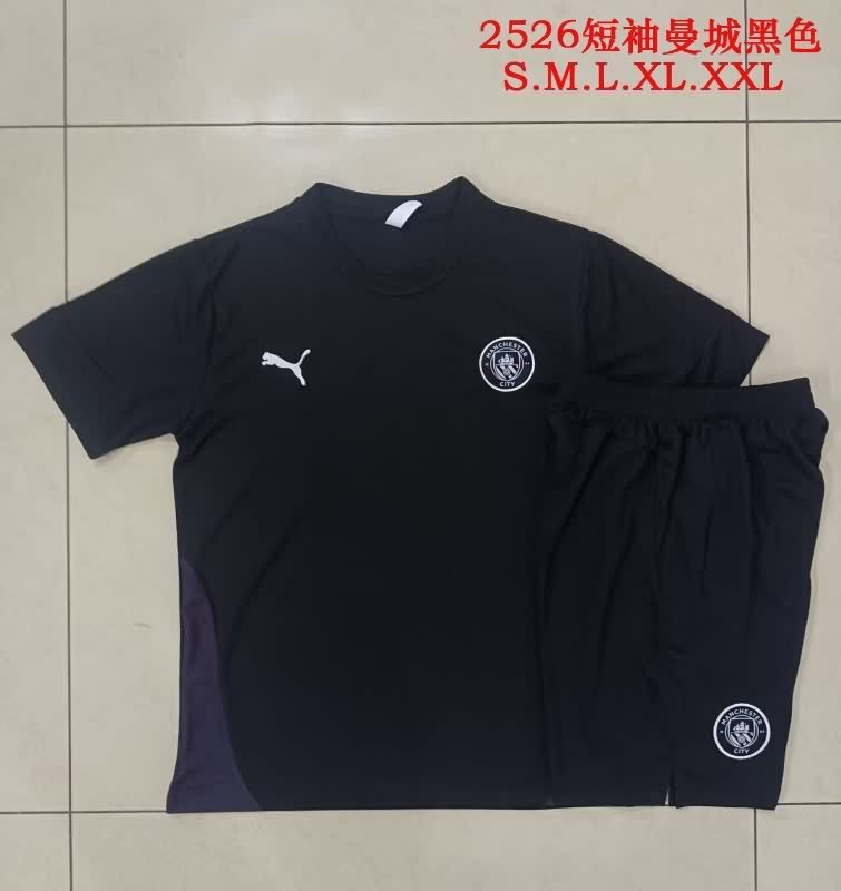 AAA Quality Manchester City 25/26 Black Soccer Training Sets