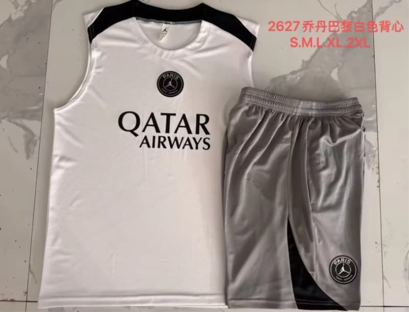AAA Quality Paris St German 25/26 White Soccer Training Sets 05