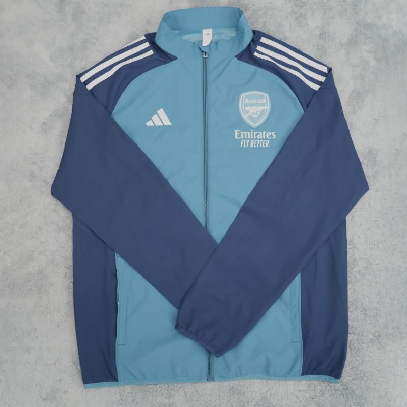 AAA Quality Arsenal 25/26 Blue Soccer Windbreaker