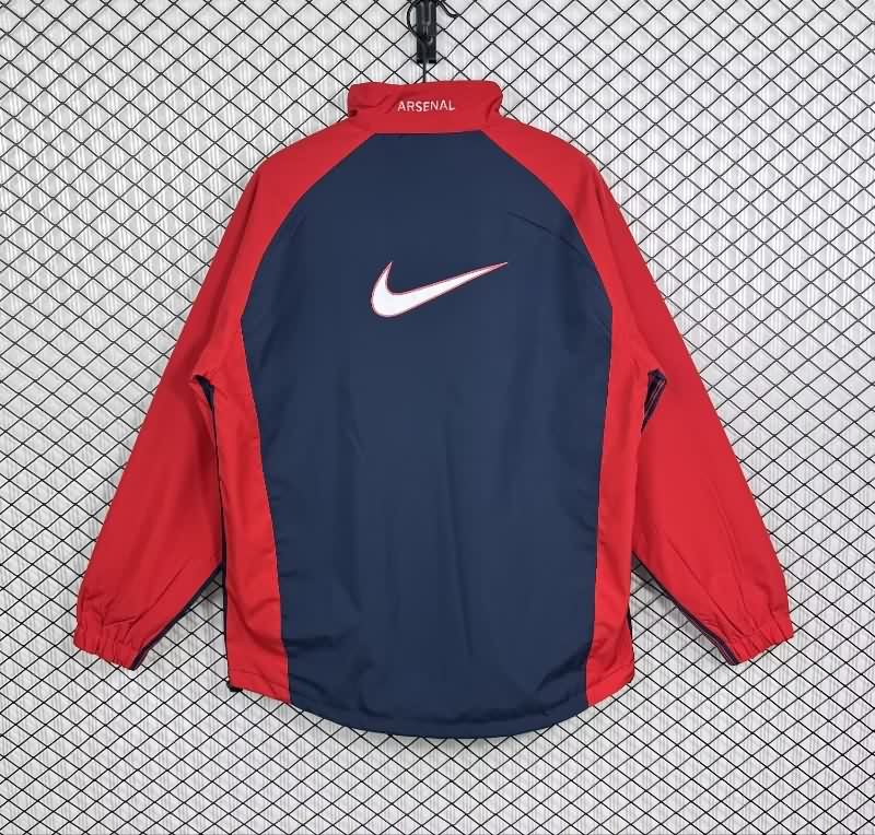 AAA Quality Arsenal 25/26 Dark Blue Soccer Windbreaker 03