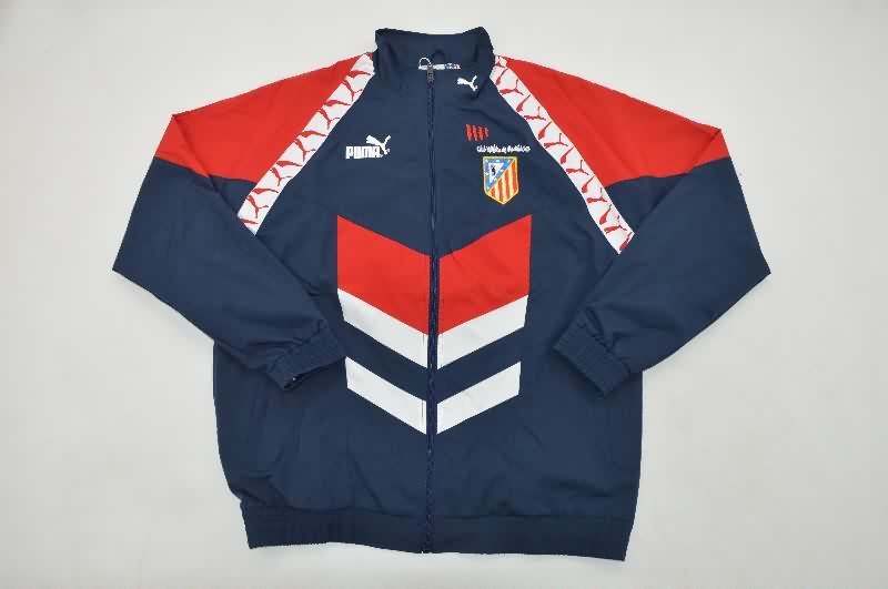 AAA Quality Atletico Madrid 25/26 Dark Blue Soccer Windbreaker