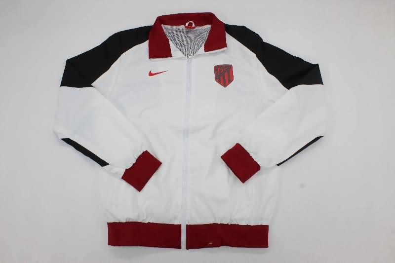 AAA Quality Atletico Madrid 25/26 White Soccer Windbreaker