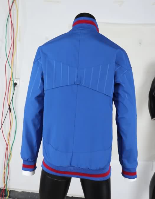 AAA Quality Barcelona 25/26 Blue Soccer Windbreaker