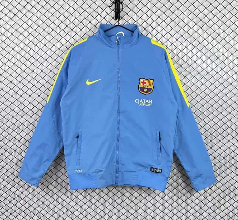 AAA Quality Barcelona 25/26 Blue Soccer Windbreaker 03