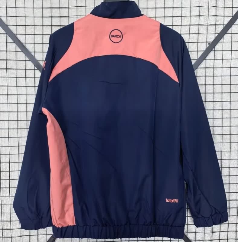 AAA Quality Barcelona 25/26 Dark Blue Soccer Windbreaker 04