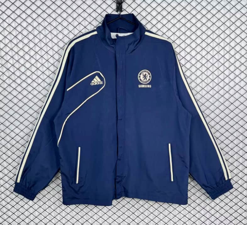 AAA Quality Chelsea 25/26 Dark Blue Soccer Windbreaker 03