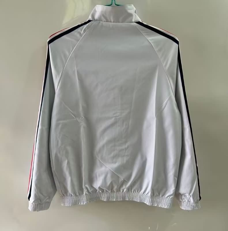AAA Quality France 2025 Blue White Reversible Soccer Windbreaker 02