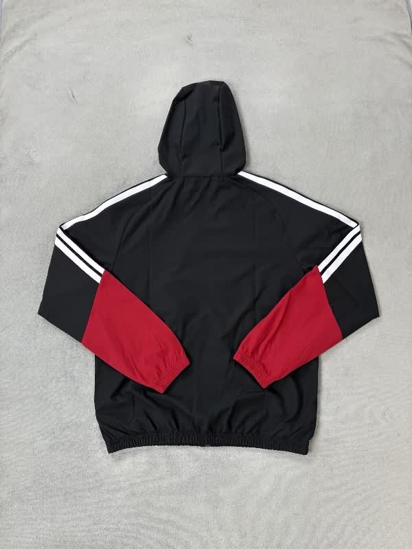AAA Quality Germany 2025 Black Soccer Windbreaker 03