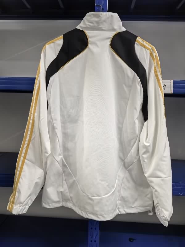 AAA Quality Germany 2025 White Soccer Windbreaker 04
