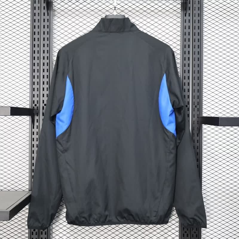 AAA Quality Manchester United 25/26 Black Soccer Windbreaker 03