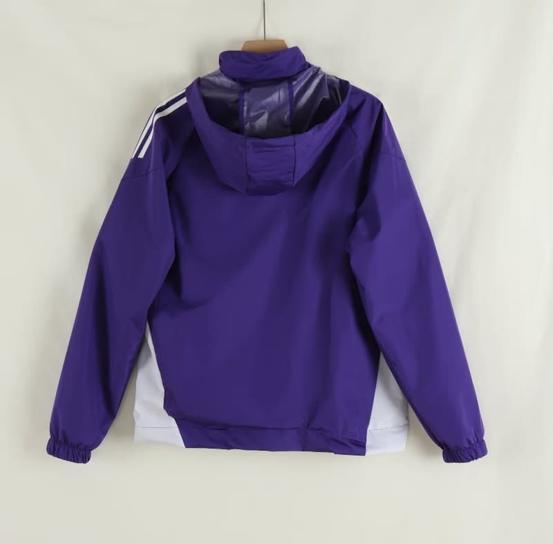 AAA Quality Manchester United 25/26 Purple Soccer Windbreaker 02