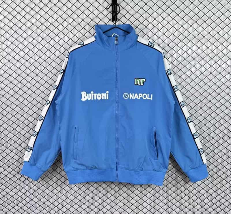AAA Quality Napoli 25/26 Blue Soccer Windbreaker 05