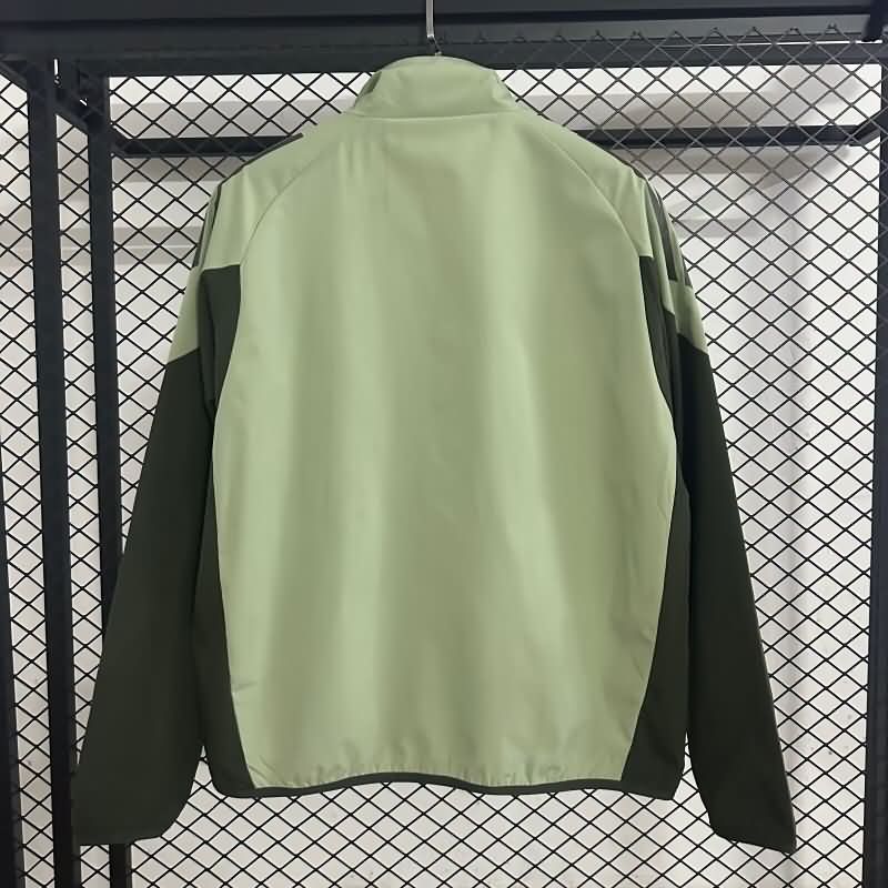 AAA Quality Real Madrid 25/26 Green Soccer Windbreaker 02