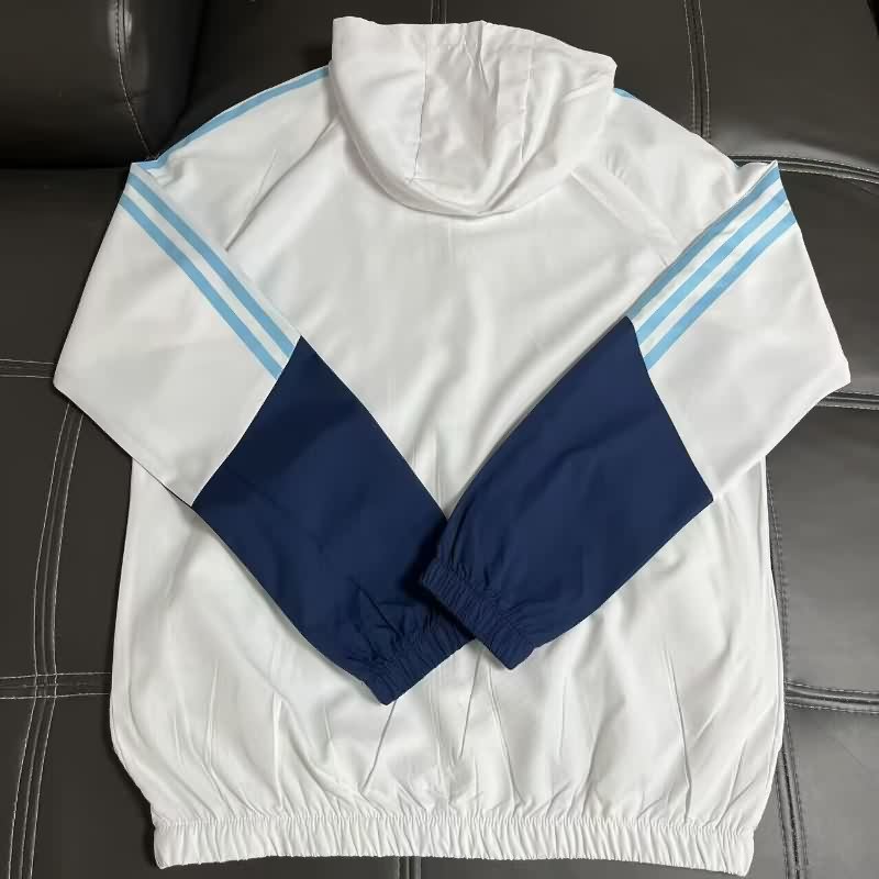 AAA Quality Real Madrid 25/26 White Soccer Windbreaker 07