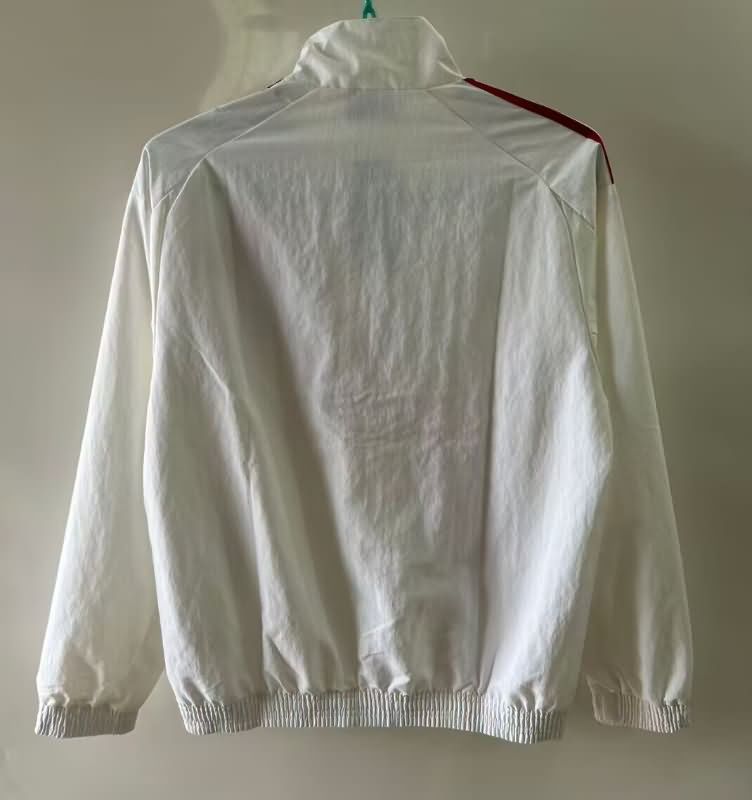 AAA Quality River Plate 2025 White Soccer Windbreaker