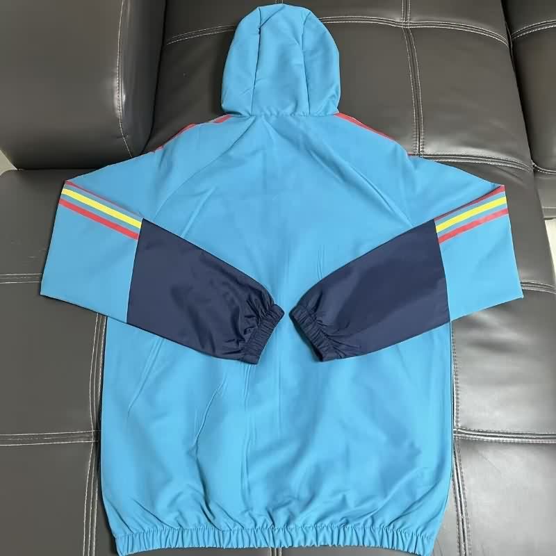 AAA Quality Spain 2026 Blue Soccer Windbreaker