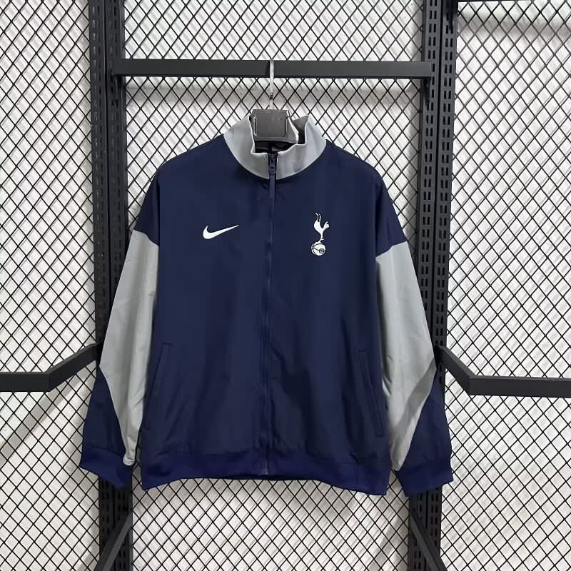 AAA Quality Tottenham Hotspur 25/26 Dark Blue Soccer Windbreaker
