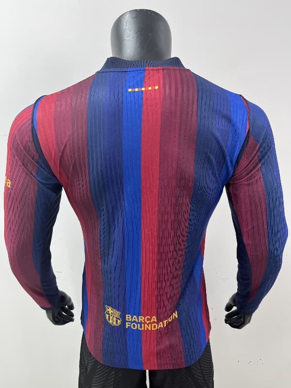 AAA Quality Barcelona 26/27 Home Long Sleeve Soccer Jersey (Player) Leaked