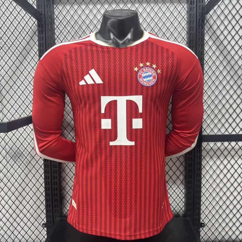 AAA Quality Bayern Munich 26/27 Home Long Sleeve Soccer Jersey (Player) Leaked AAA Quality Bayern Munich 26/27 Home Long Sleeve Soccer Jersey (Player) Leaked