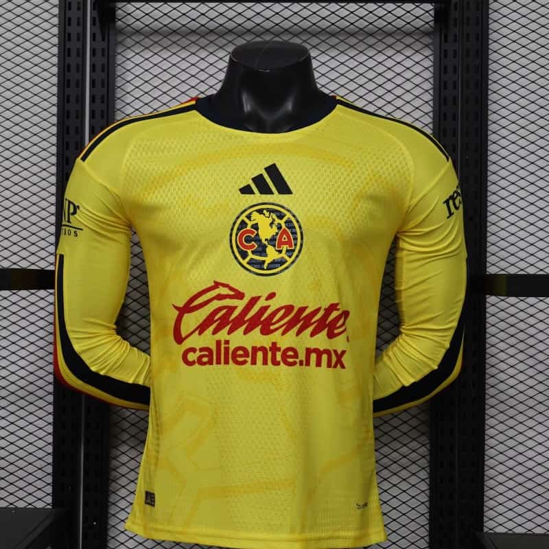AAA Quality Club America 26/27 Home Long Sleeve Soccer Jersey (Player) AAA Quality Club America 26/27 Home Long Sleeve Soccer Jersey (Player)