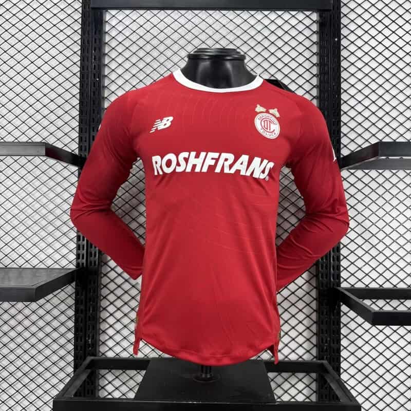 AAA Quality Deportivo Toluca 26/27 Home Long Sleeve Soccer Jersey (Player)