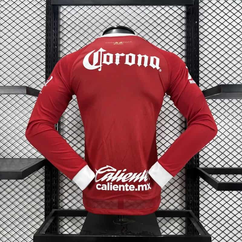 AAA Quality Deportivo Toluca 26/27 Home Long Sleeve Soccer Jersey (Player)