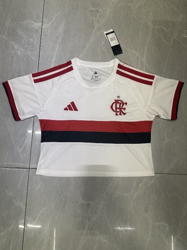 AAA Quality Flamengo 2026 Away Women Cropped Soccer Jersey