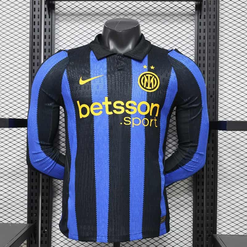 AAA Quality Inter Milan 25/26 Home Long Sleeve Soccer Jersey (Player) Leaked