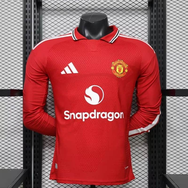 AAA Quality Manchester United 26/27 Home Long Sleeve Soccer Jersey (Player) Leaked AAA Quality Manchester United 26/27 Home Long Sleeve Soccer Jersey (Player) Leaked