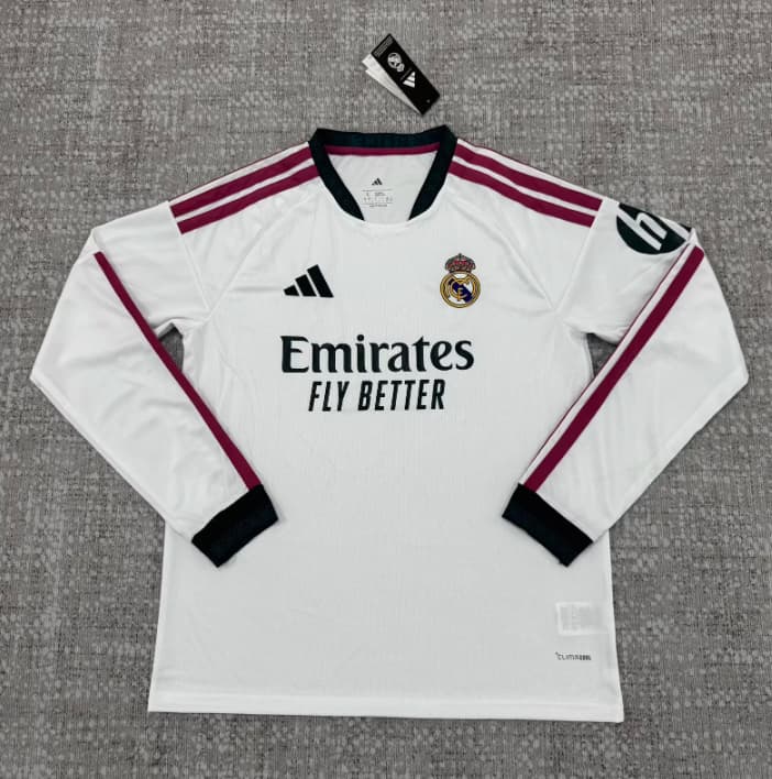 AAA Quality Real Madrid 26/27 Home Long Sleeve Soccer Jersey (Leaked)