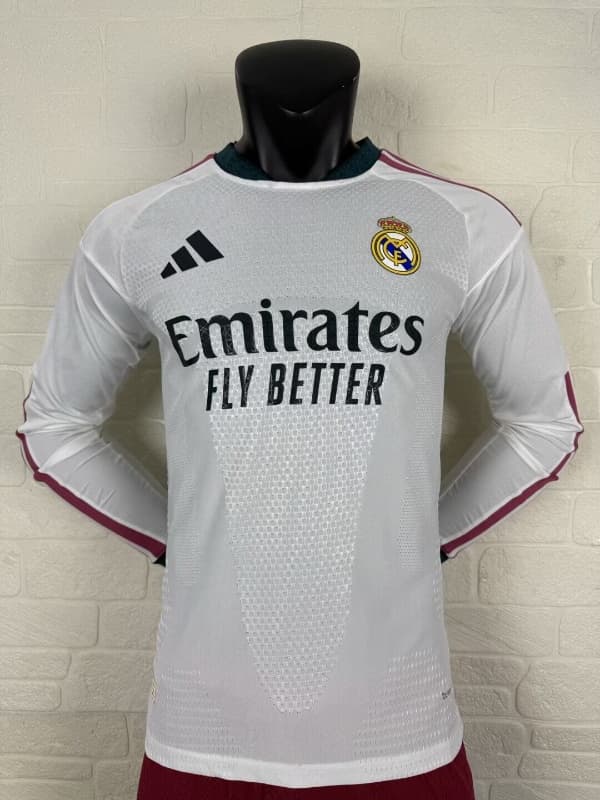 AAA Quality Real Madrid 26/27 Home Long Sleeve Soccer Jersey (Player) Leaked