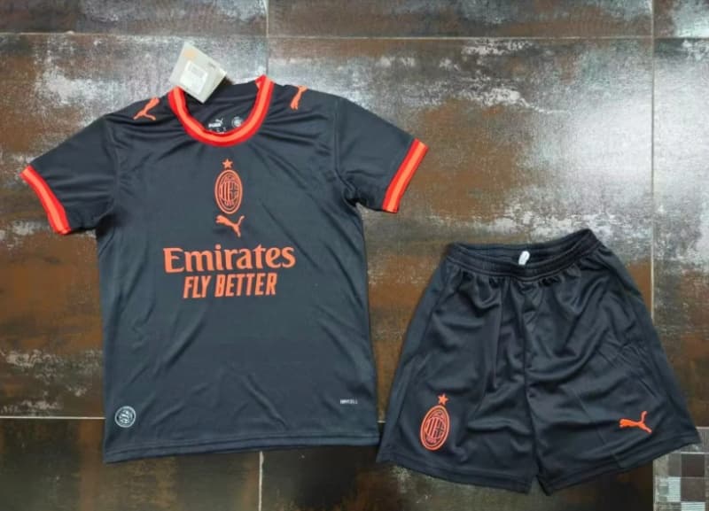 Kids AC Milan 26/27 Third Soccer Jersey And Shorts (Leaked) Kids AC Milan 26/27 Third Soccer Jersey And Shorts (Leaked)