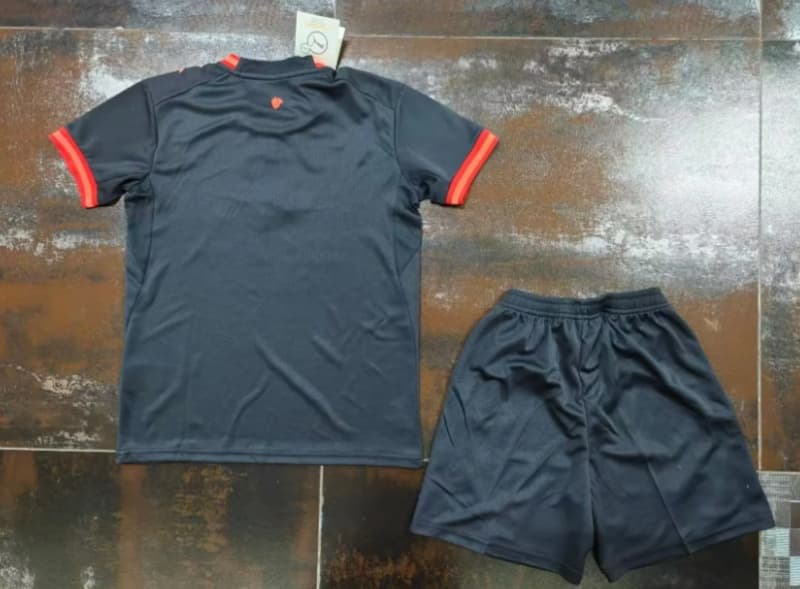 Kids AC Milan 26/27 Third Soccer Jersey And Shorts (Leaked)