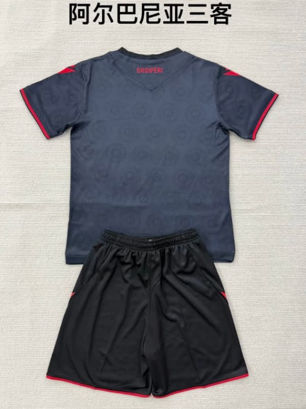 Kids Albania 2026 Third Soccer Jersey And Shorts