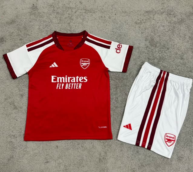 Kids Arsenal 26/27 Home Soccer Jersey And Shorts (Leaked) Kids Arsenal 26/27 Home Soccer Jersey And Shorts (Leaked)