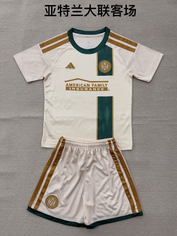 Kids Atlanta United 2026 Away Soccer Jersey And Shorts Kids Atlanta United 2026 Away Soccer Jersey And Shorts