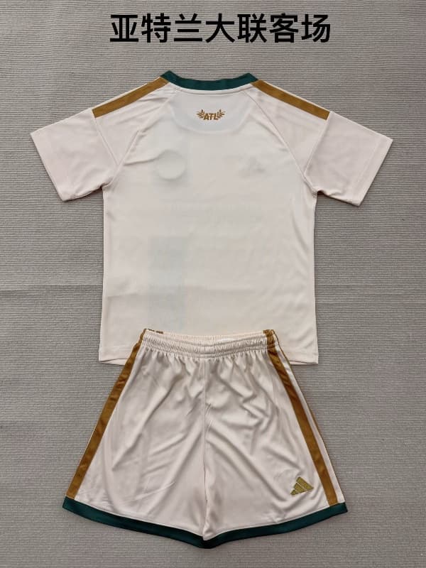 Kids Atlanta United 2026 Away Soccer Jersey And Shorts