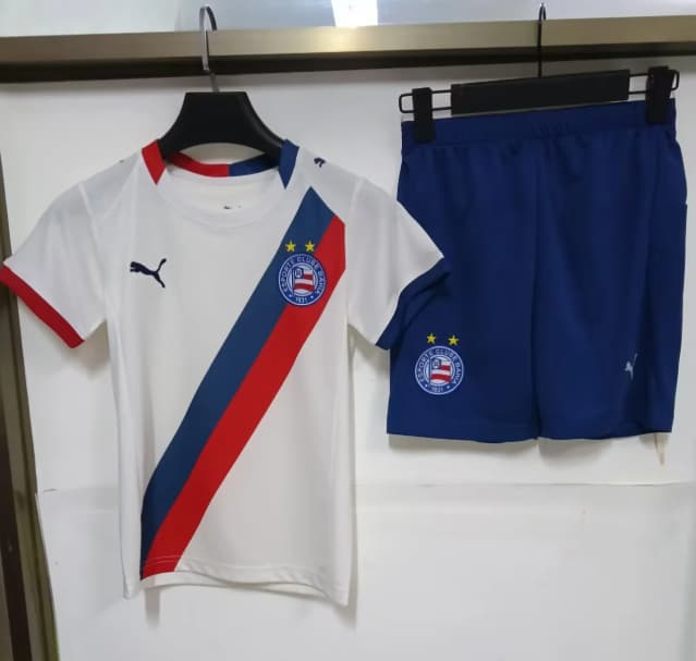 Kids Bahia 2026 Home Soccer Jersey And Shorts Kids Bahia 2026 Home Soccer Jersey And Shorts