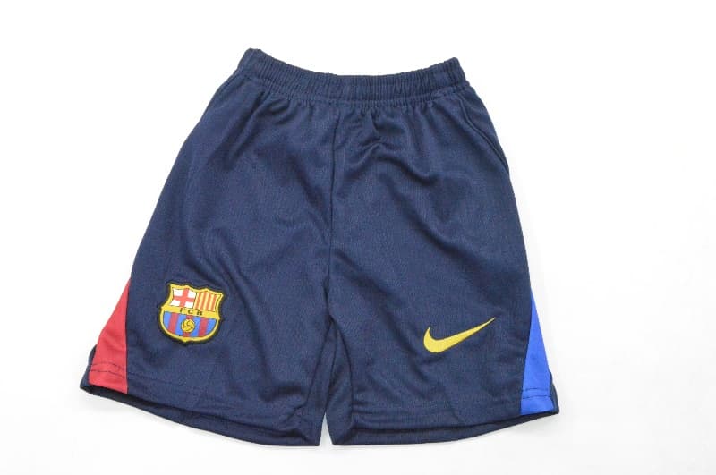 Kids Barcelona 26/27 Home Soccer Jersey And Shorts (Leaked)