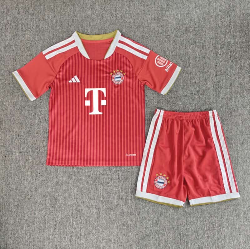 Kids Bayern Munich 26/27 Home Soccer Jersey And Shorts (Leaked) Kids Bayern Munich 26/27 Home Soccer Jersey And Shorts (Leaked)